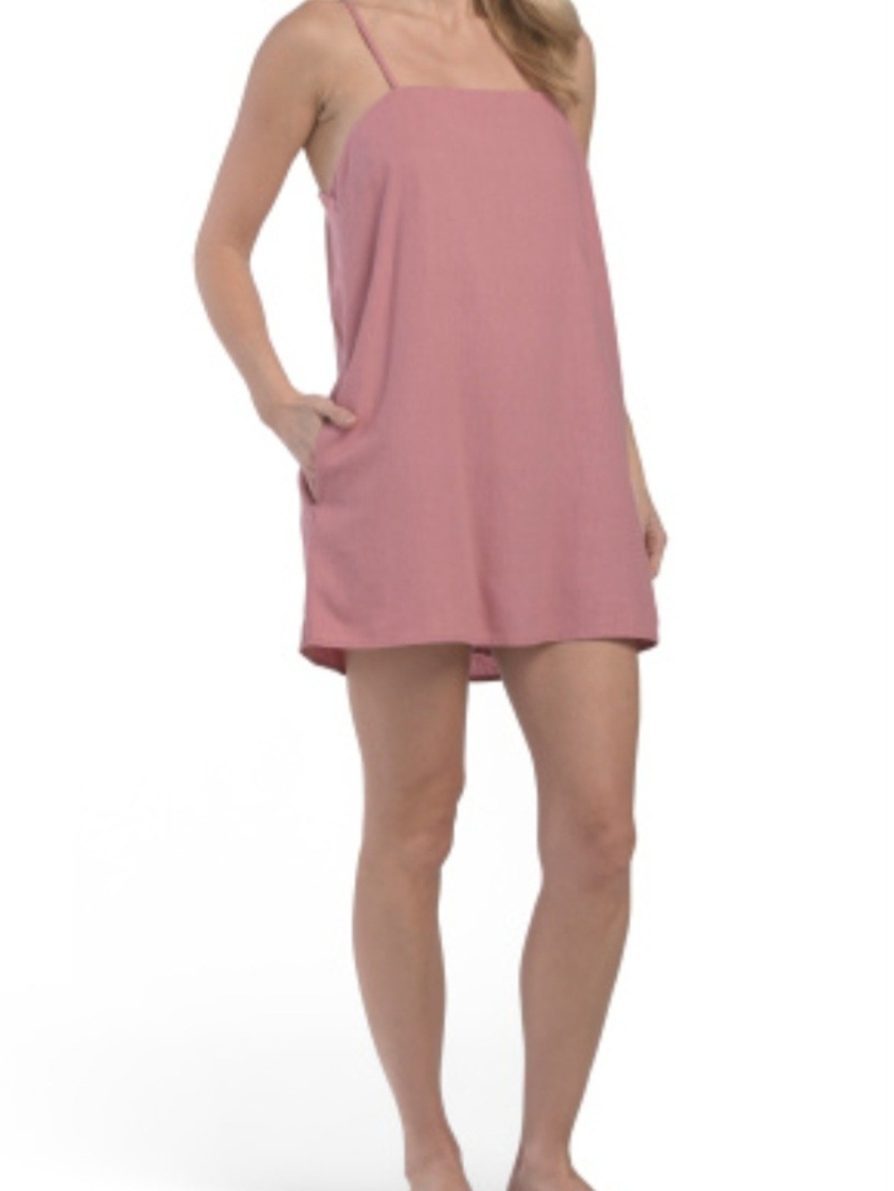 Rachel Zoe Dusty Pink Spaghetti Strap Chemise
